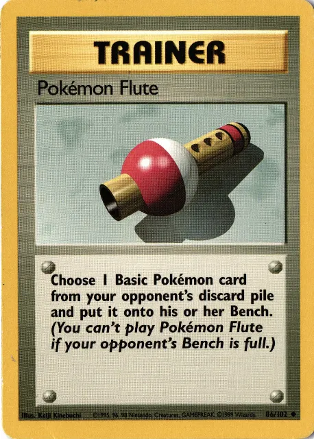 Pokémon Flute Base Set 86/102 Vorderseite