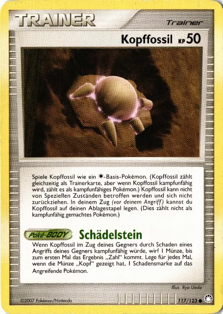 Kopffossil Mysterious Treasures 117/123 Vorderseite