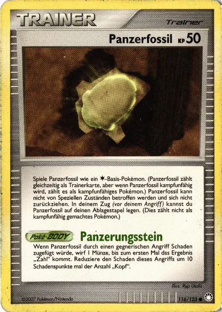 Panzerfossil Mysterious Treasures 116/123 Vorderseite