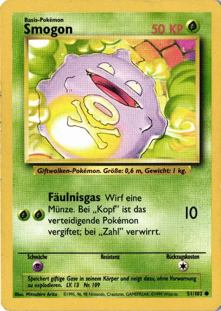 Smogon Base Set 51/102 Vorderseite