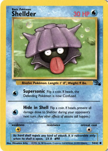 Shellder Fossil 54/62 Vorderseite