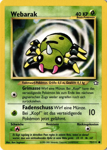 Webarak Neo Genesis 75/111 Vorderseite