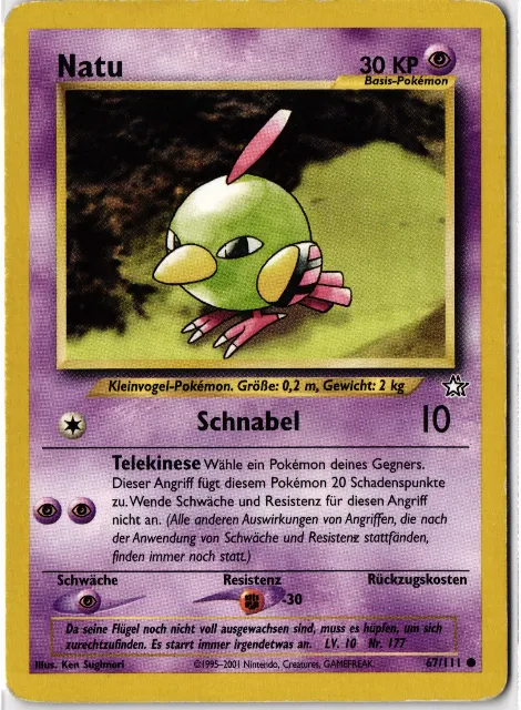 Natu Neo Genesis 67/111 Vorderseite