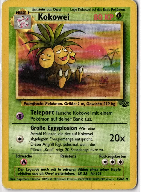 Jungle Pokémon-Karten