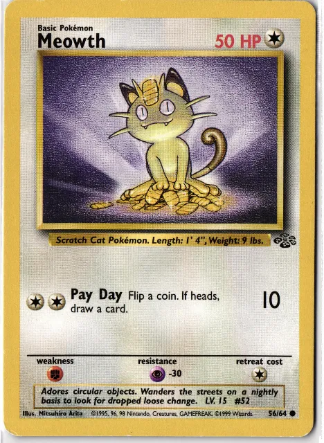 Meowth Jungle 56/64 Vorderseite