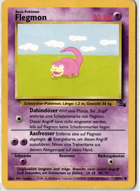 Flegmon Fossil 55/62 Vorderseite