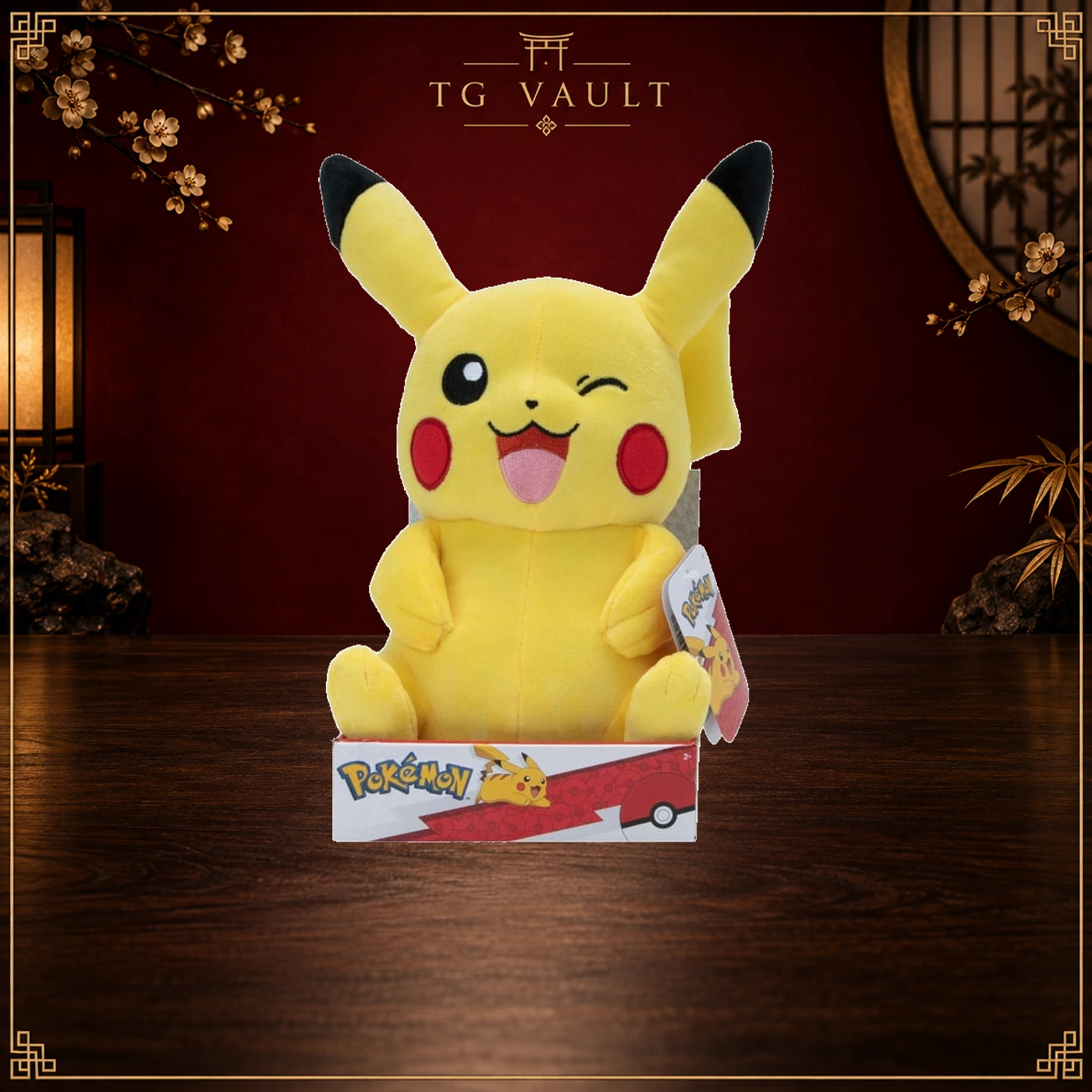 Pokémon Pikachu zwinkernd Plüschtier 30 cm