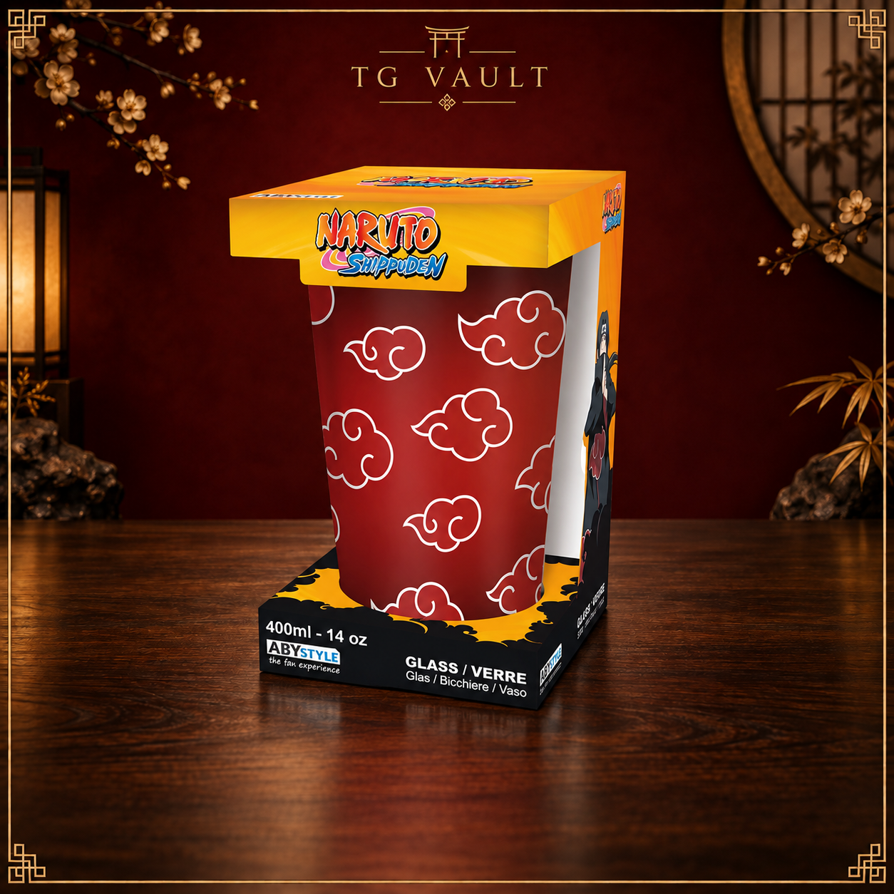 ABYstyle Naruto Shippuden Akatsuki Large Glass 400 ml