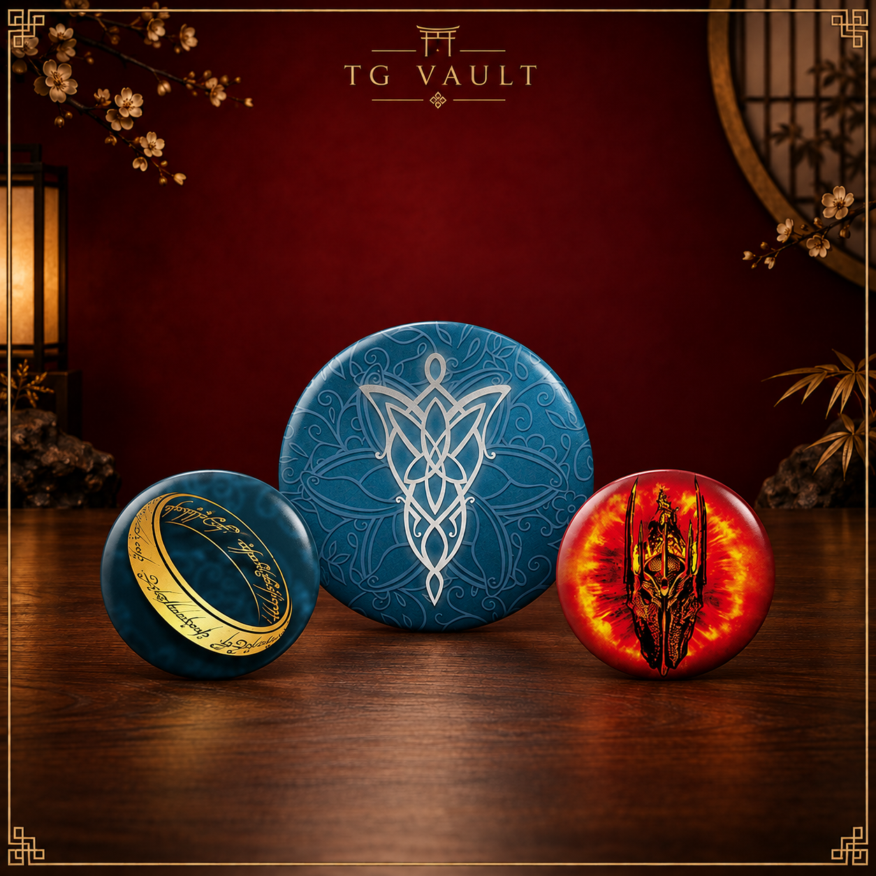 ABYstyle Lord of the Rings Middle-earth Badge Pack - 3 Pins