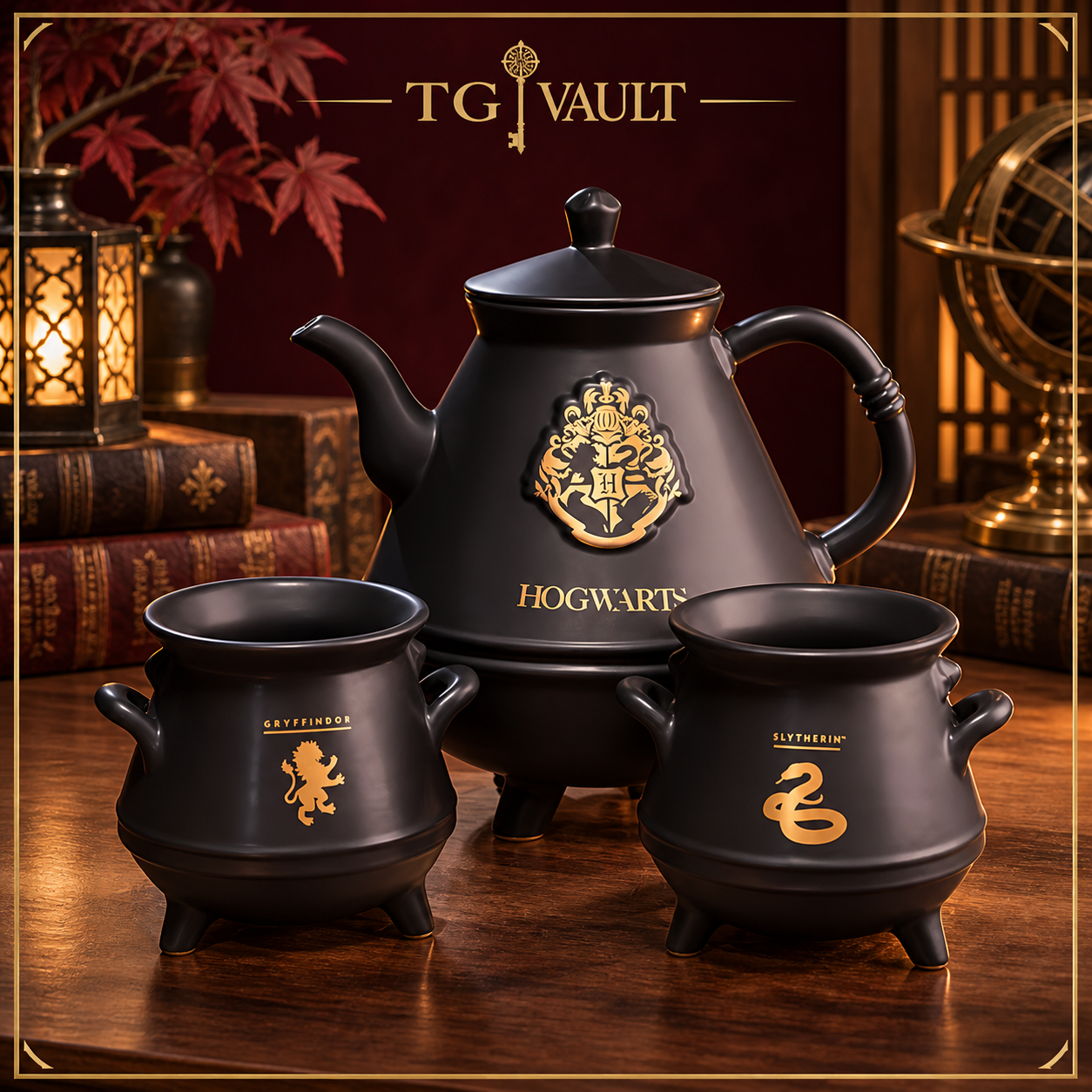 ABYstyle Harry Potter Hogwarts Teekannen-Set mit 2 Kessel-Tassen