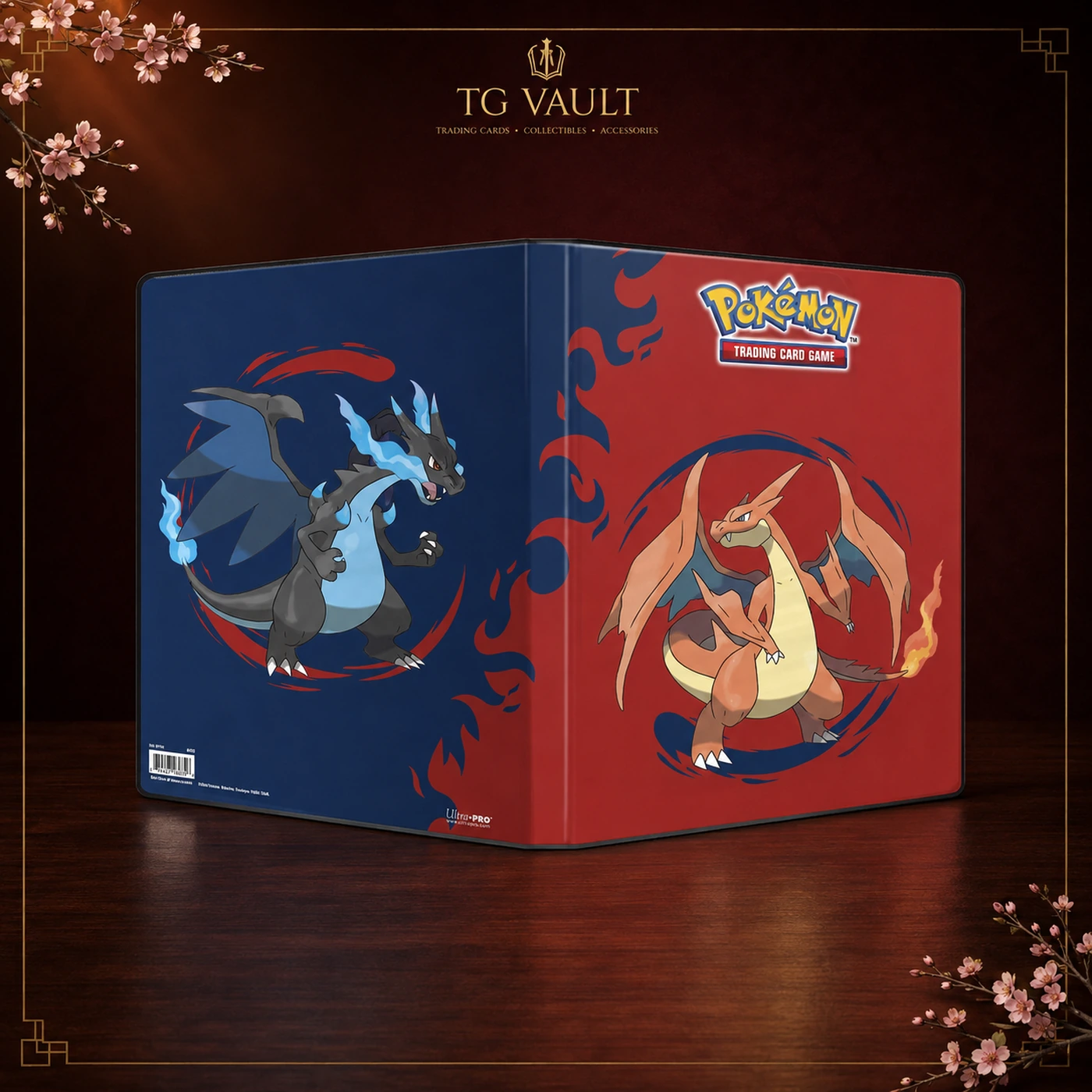 Ultra Pro: Mega Charizard X and Mega Charizard Y - 9-Pocket Portfolio für Pokémon TCG – Collector Gear bei TG Vault
