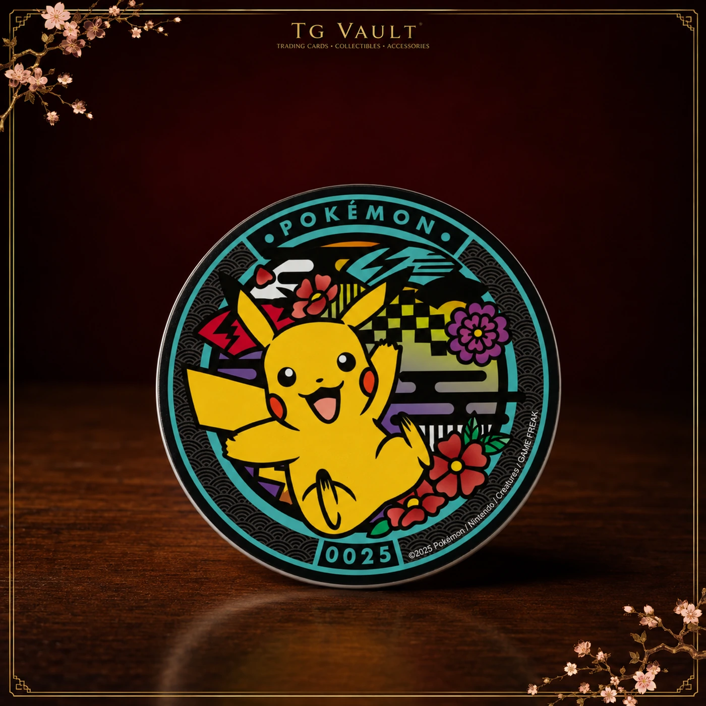 Pokémon Pikachu Keramik-Untersetzer – TG-Vault-Studioinszenierung