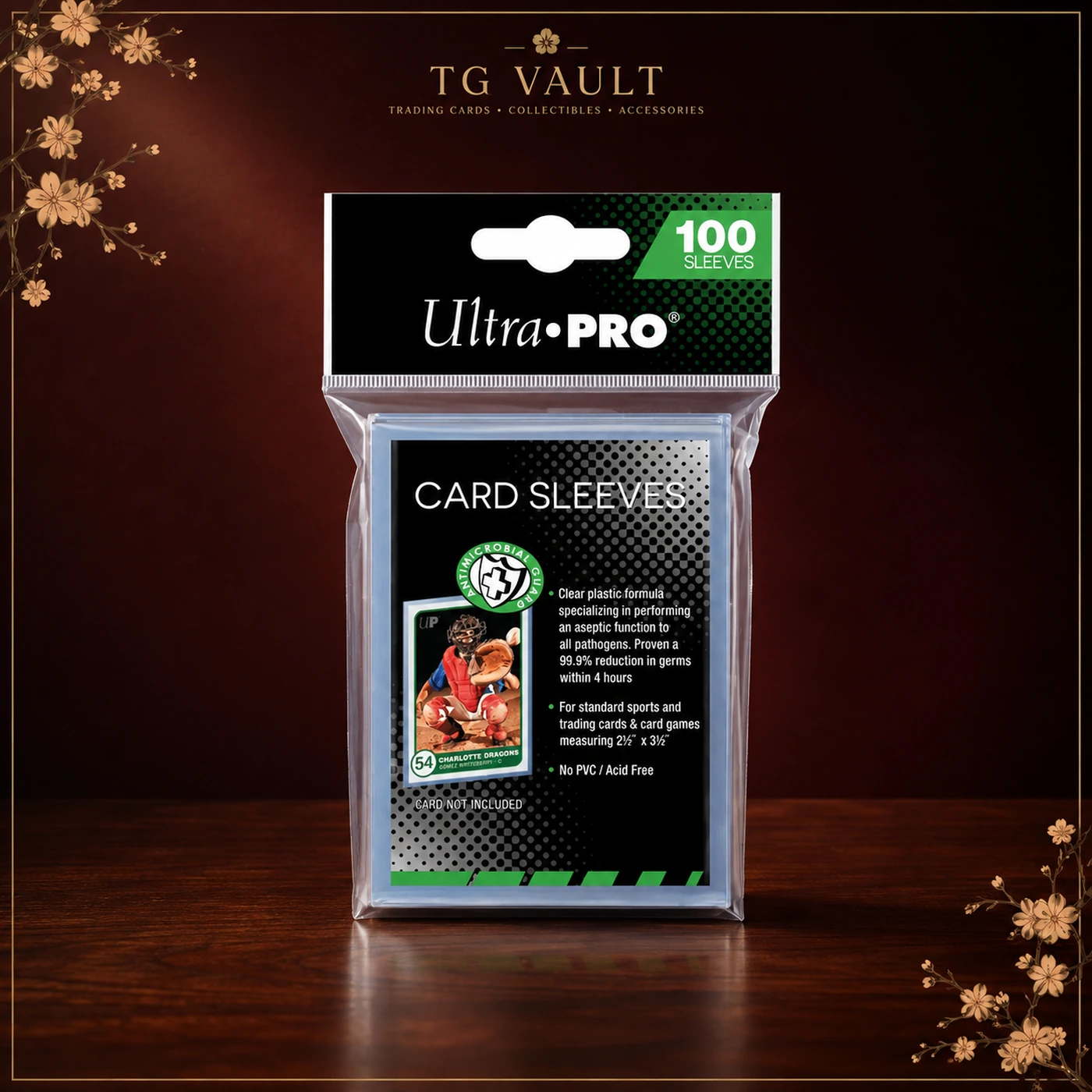 Ultra Pro: 2-1/2" x 3-1/2" Antimicrobial Card Sleeves - 100 Sleeves – Sleeves & Schutz bei TG Vault