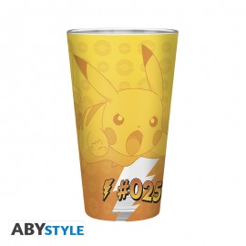 ABYstyle Pokémon Pikachu Foil Premium Glas – 400 ml – offizielles Produktbild
