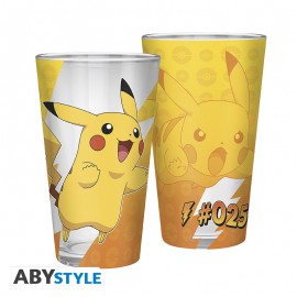 ABYstyle Pokémon Pikachu Foil Premium Glas – 400 ml – offizielles Produktbild