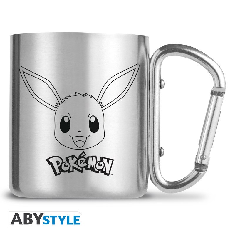 ABYstyle Pokémon Evoli / Eevee Karabiner-Tasse – 235 ml – offizielles Produktbild
