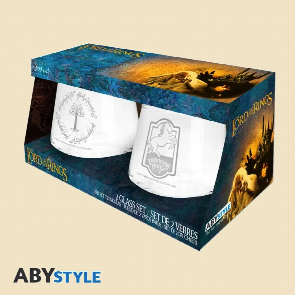 Lord of the Rings – Prancing Pony & Gondor 2 Glass Set – weitere Ansicht
