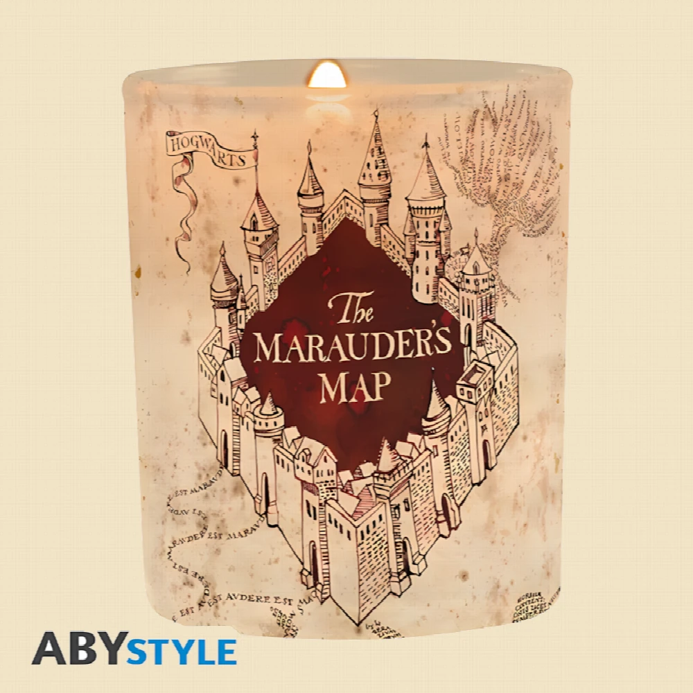 Harry Potter – Marauder's Map – Gift Set (Candle, Acryl Figure & Stickers) – Produktbild