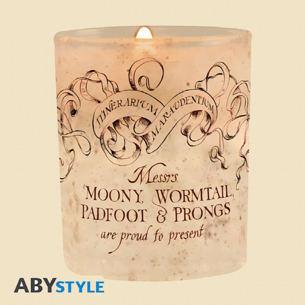 Harry Potter – Marauder's Map – Gift Set (Candle, Acryl Figure & Stickers) – weitere Ansicht