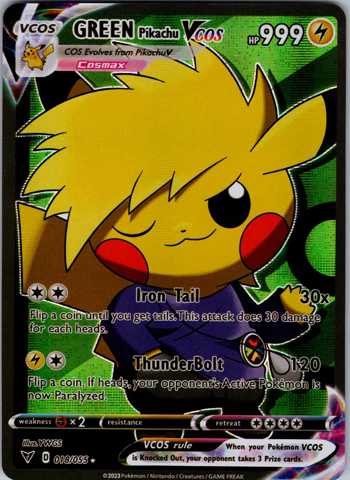 Green Pikachu VCos – TG Vault Vault Drop