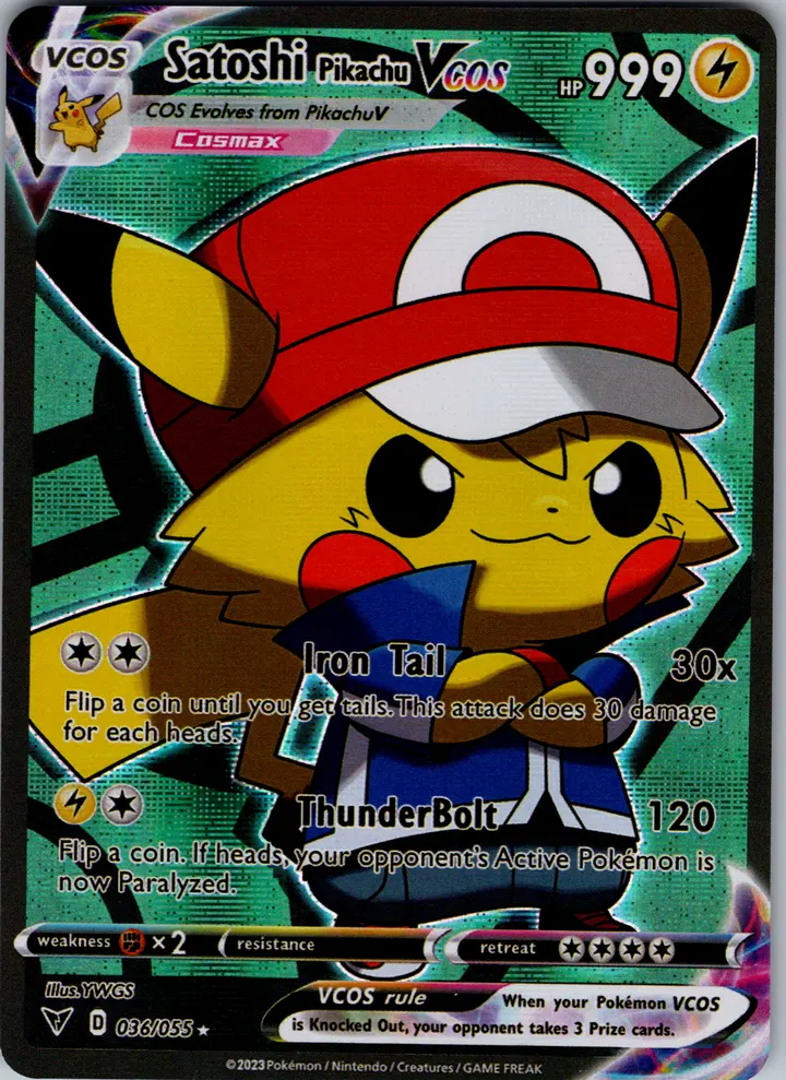 Satoshi Pikachu VCos – TG Vault Vault Drop