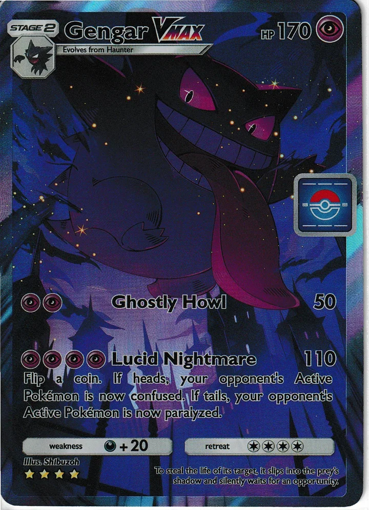 Custom Card Gengar VMAX – TG Vault Vault Drop