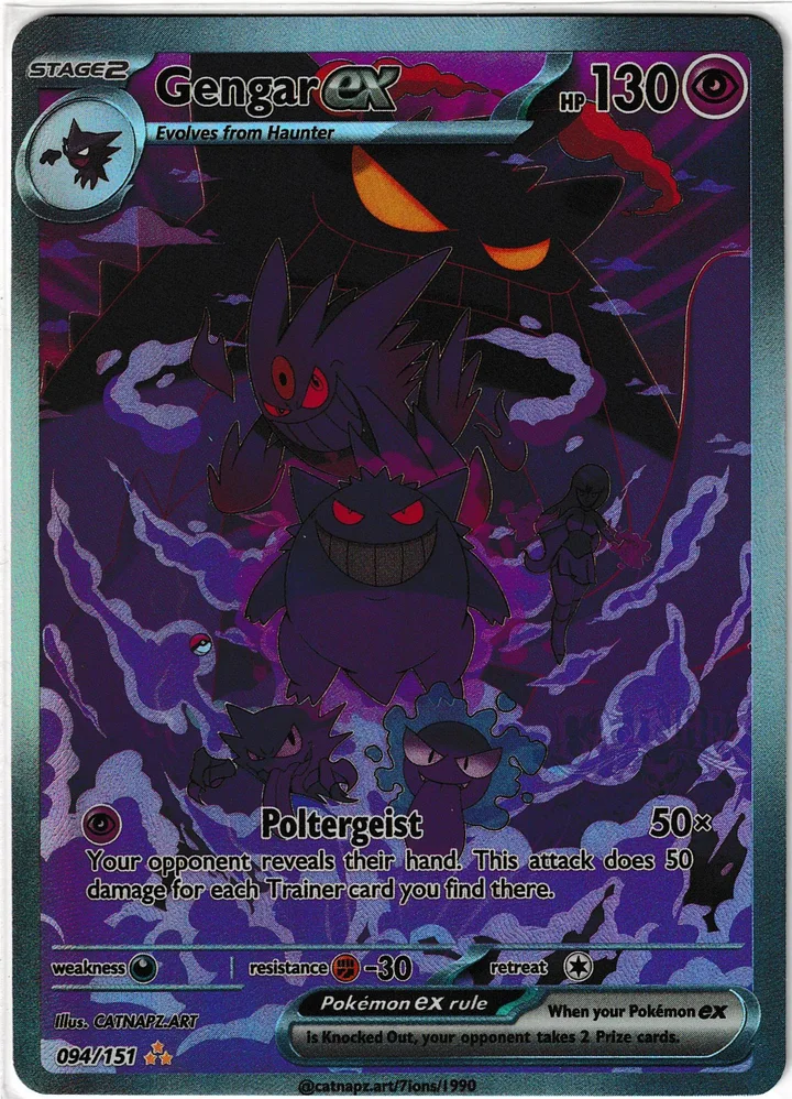 Custom Card Gengar GX · Haunted Art – TG Vault Vault Drop