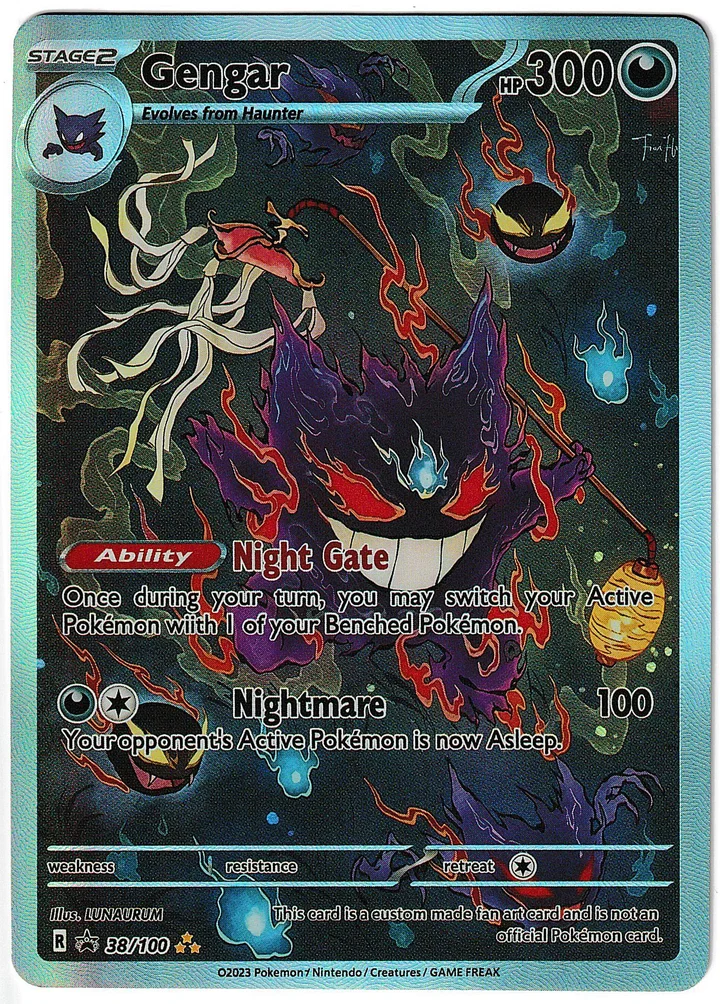 Custom Card Gengar · Night Gate Art – TG Vault Vault Drop