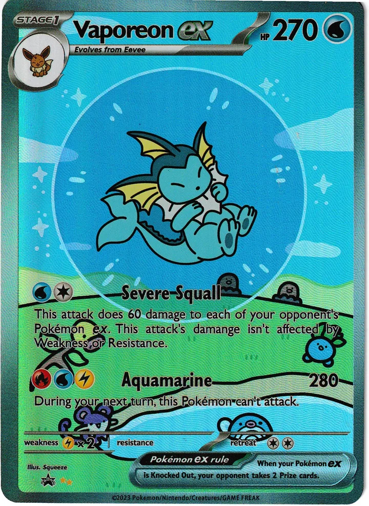 Custom Card Vaporeon ex – TG Vault Vault Drop