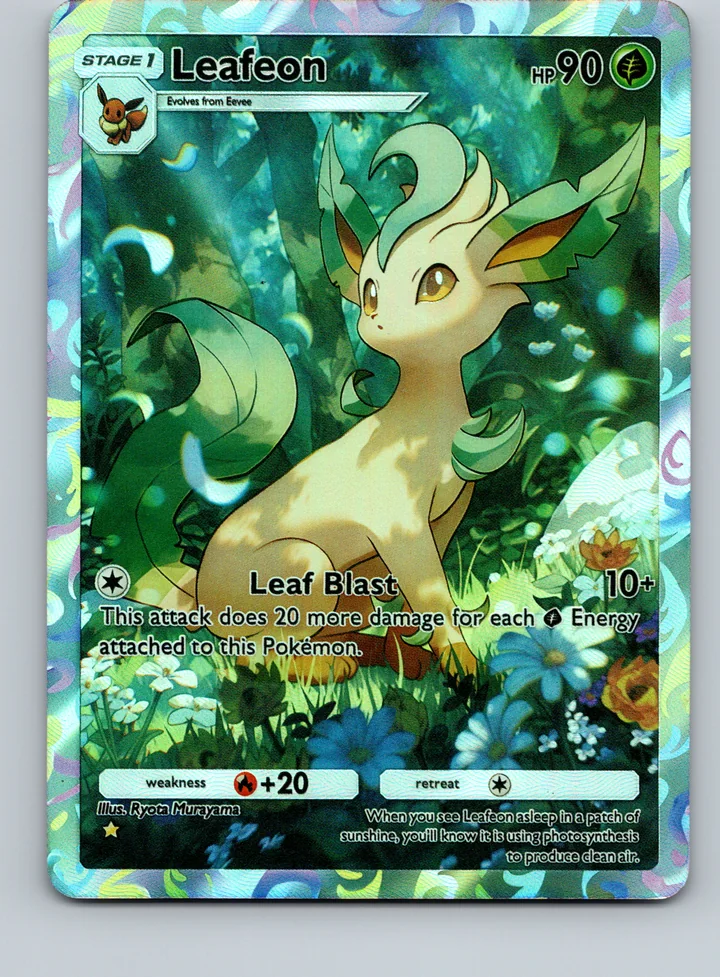 Pocket TCG Leafeon Custom Card – TG Vault Vault Drop