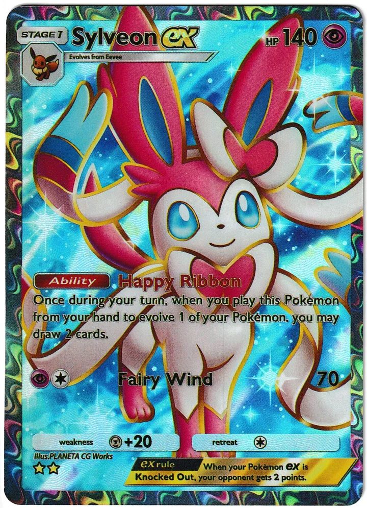 Pocket TCG Sylveon ex Custom Card – TG Vault Vault Drop