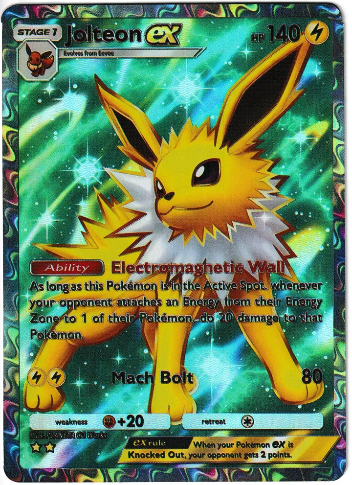 Pocket TCG Jolteon ex Custom Card – TG Vault Vault Drop