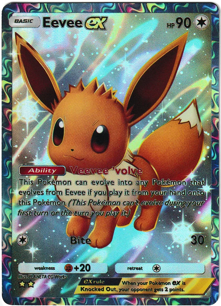 Pocket TCG Eevee ex Custom Card – TG Vault Vault Drop