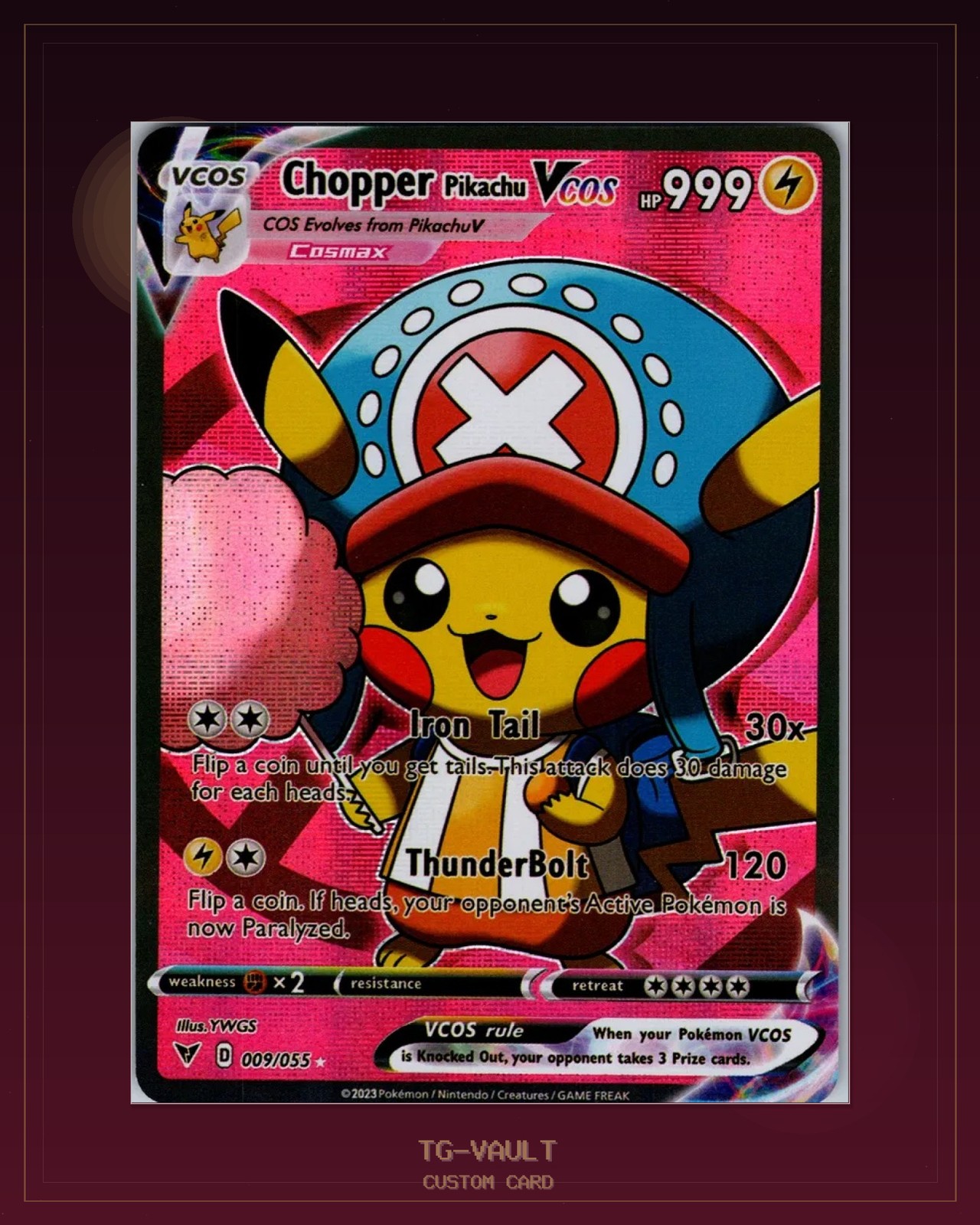 Pikachu als Chopper Custom Card One Piece