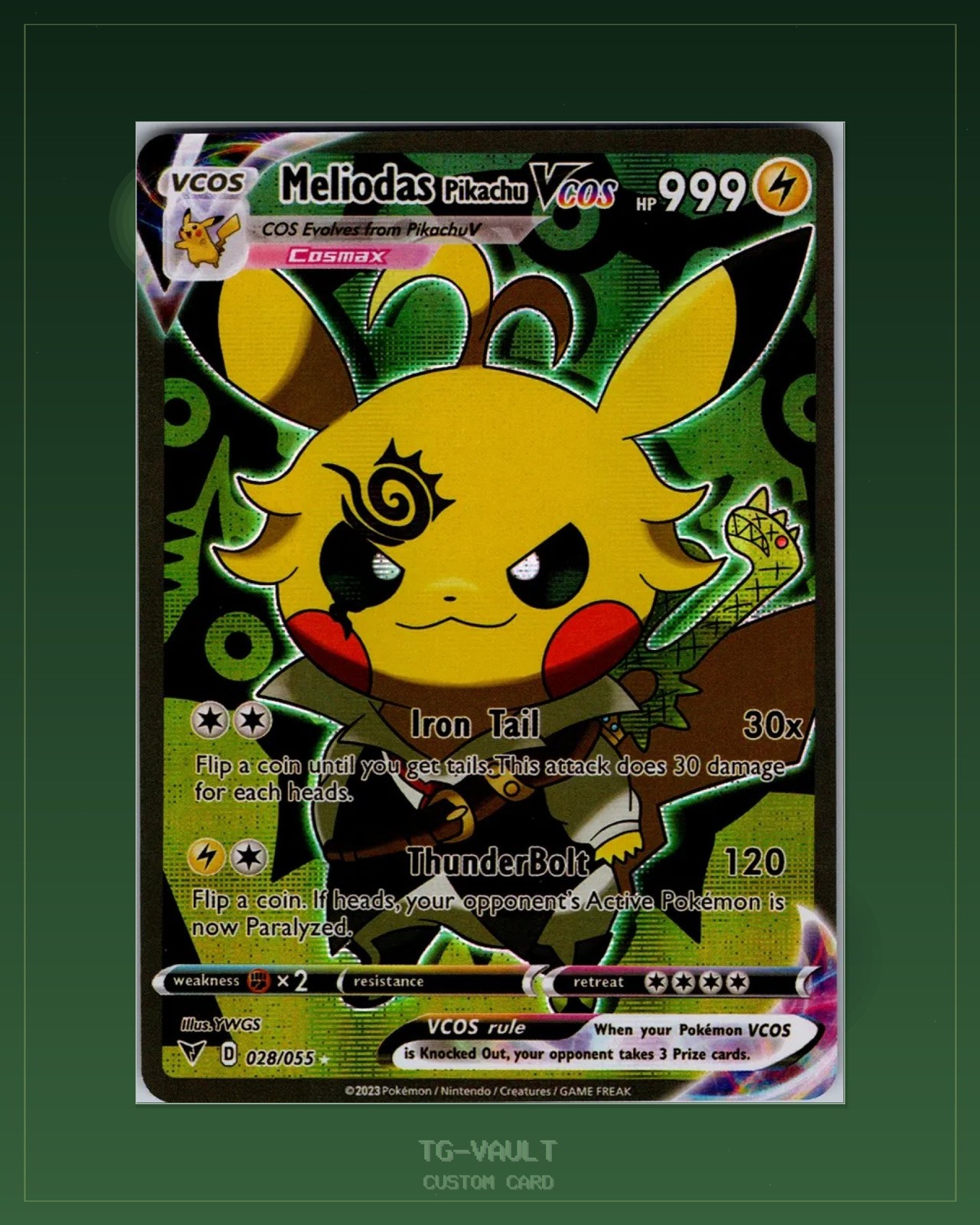 Pikachu als Meliodas Custom Card Seven Deadly Sins