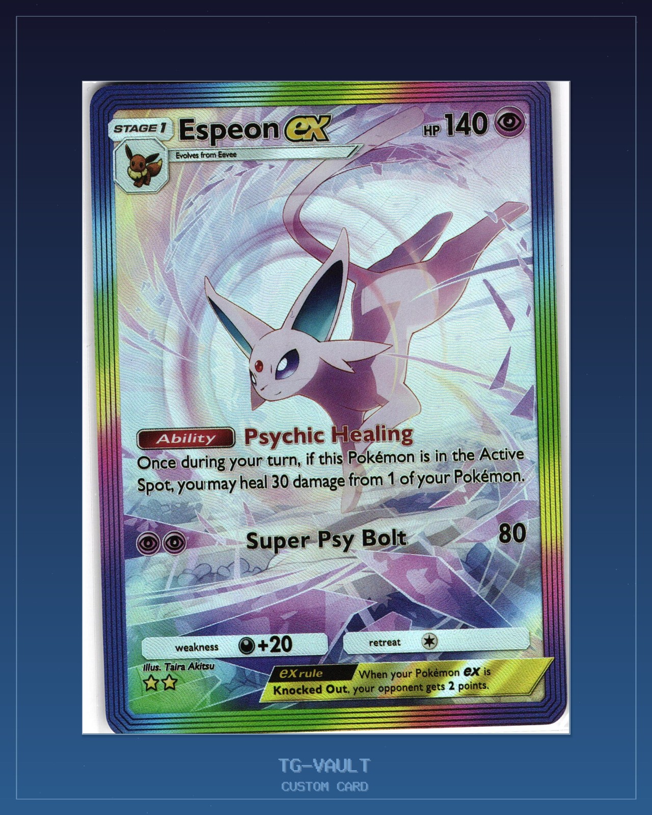 Psiana Espeon Custom Card Fan Art
