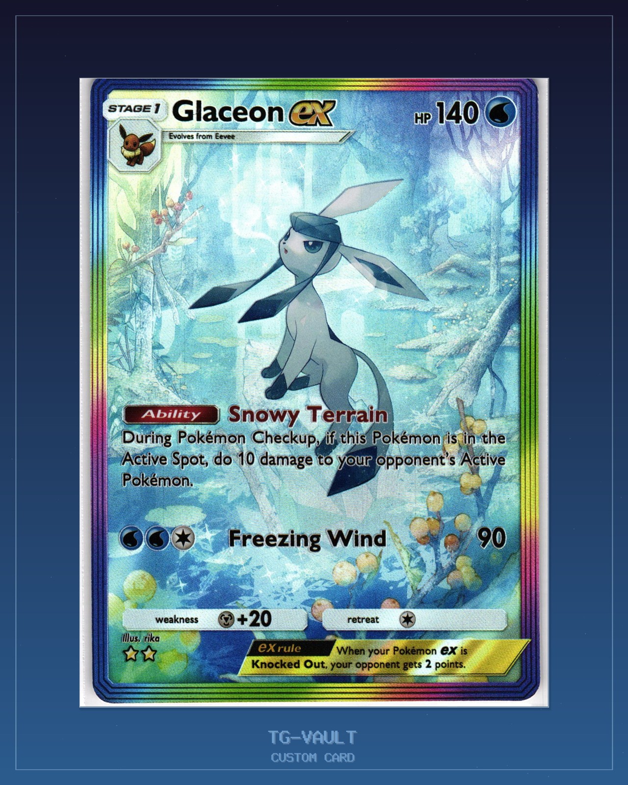 Glaziola Glaceon Custom Card Fan Art