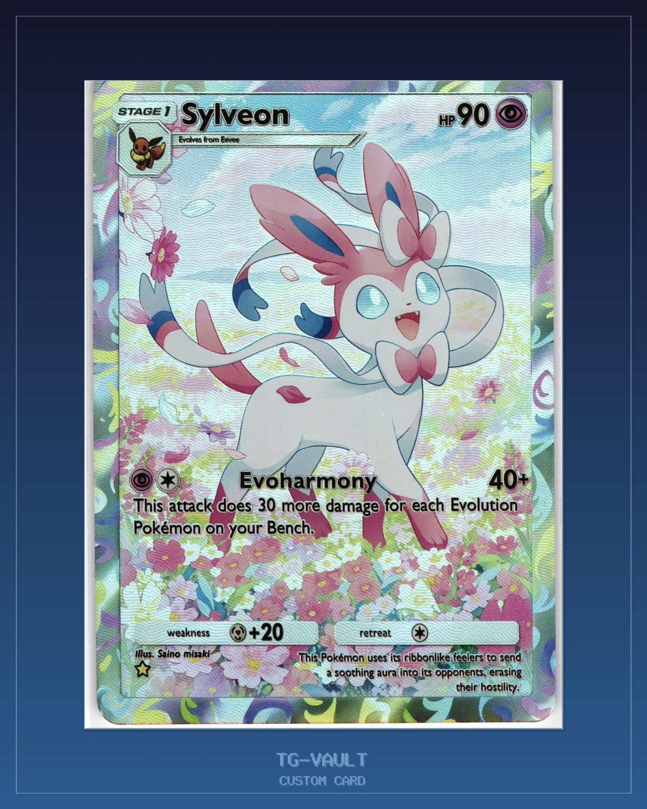 Feelinara Sylveon Custom Card Fan Art